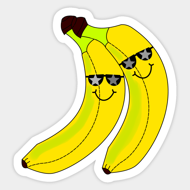 Cool Bananas Sticker by Shrenk